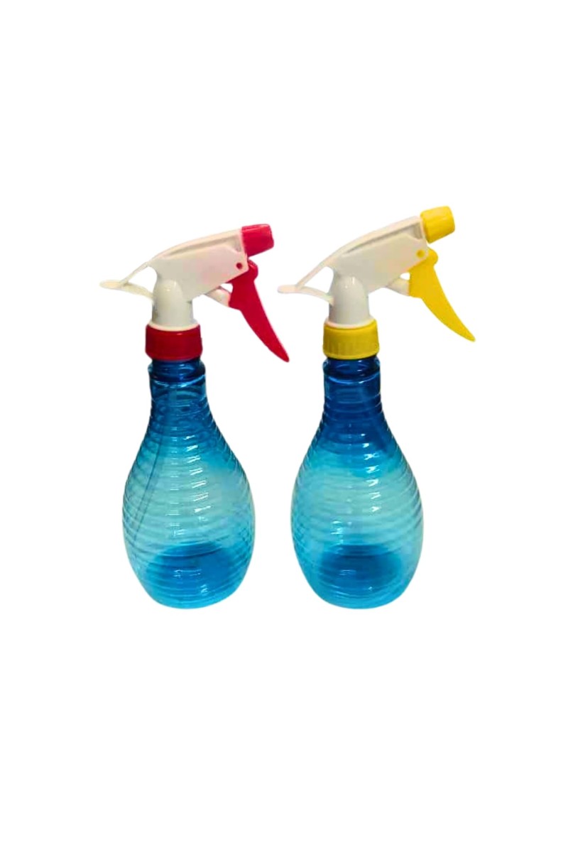 2-Pack Spray Bottles – 500ml Refillable Plastic Mist Sprayers with Adjustable Nozzle – Durable Trigger Bottles for Cleaning, Plants, Hair, Gardening & More (Red & Yellow)