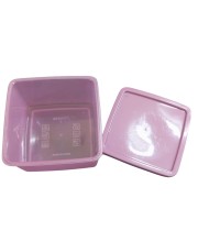Combo of Stackable Plastic Storage Containers with Lids – BPA-Free, Clear Bins for Home, Kitchen, Pantry, or Office Organization – Durable & Space-Saving Design (Set of 2)