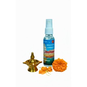 Bishuddha Gangajal Spray Bottle | 100% Pure Ganga Jal for Pooja & Religious Rituals | Holy Water for Mandir & Festivals | Easy Spray Bottle (50ml)