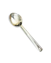 HiTechMart 11.5-Inch Stainless Steel Serving Spoon &ndash; Heavy-Duty Large Spoon for Cooking, Mixing & Serving &ndash; 2.7-Inch Wide Bowl &ndash; Sturdy Handle with Elegant Design &ndash; Ideal for Kitchen & Restaurant Use