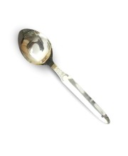 HiTechMart 10.5-Inch Stainless Steel Serving Spoon &ndash; Heavy-Duty Large Spoon for Cooking, Mixing & Serving &ndash; 2.5-Inch Wide Bowl &ndash; Elegant Design with Sturdy Handle &ndash; Ideal for Kitchen & Dining Use