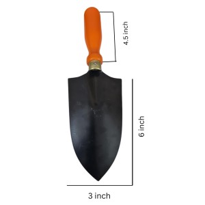 HiTechMart Hand Digging Gardening Trowel – Heavy Duty Garden Shovel with Wooden Handle, Steel Blade for Planting, Weeding, and Soil Digging (Pack of 1) HiTechMart Hand Digging Gardening Trowel – Heavy Duty Garden Shovel with Wooden Handle, Steel Blade for Planting, Weeding, and Soil Digging (Pack of 1)
