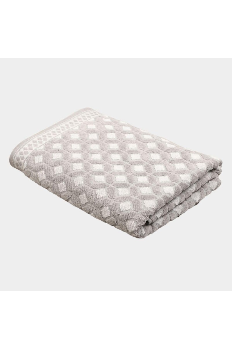 Home Beautiful 480 GSM Grey Cotton Bath Towel - (M3294)