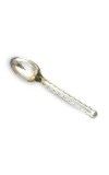 HiTechMart Stainless Steel Serving Spoon – Heavy-Duty Kitchen & Buffet Spoon with Textured Handle for Cooking & Dining