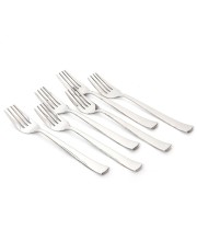 Hitech Sales Stainless Steel Set of 12,16 cm Long, 100% Food Grade NonToxic AntiRust Dishwasher Safe Premium Forks for Dessert Tea Dinner Home Kitchen Luxury Dinning Tableware Daily Multipurpose Use