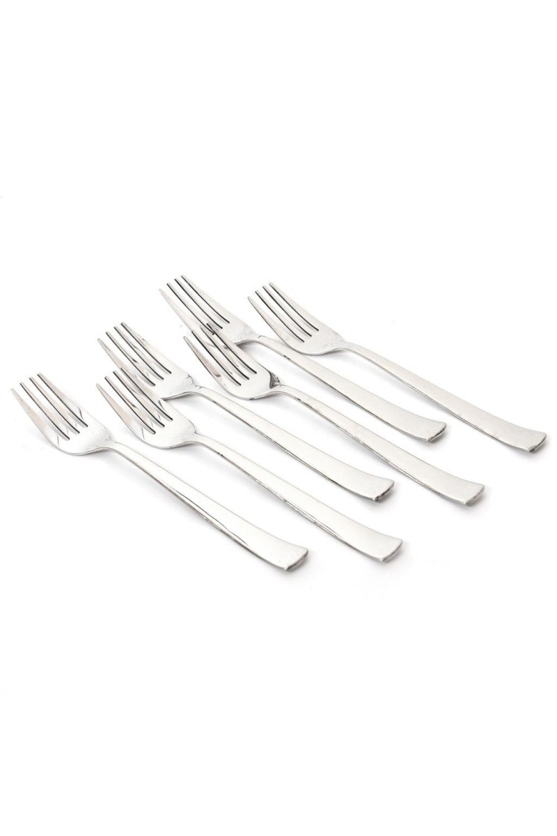 Hitech Sales Stainless Steel Set of 12,16 cm Long, 100% Food Grade NonToxic AntiRust Dishwasher Safe Premium Forks for Dessert Tea Dinner Home Kitchen Luxury Dinning Tableware Daily Multipurpose Use