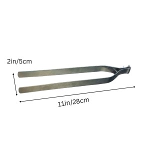 Stainless Steel Roti Chimta – Heavy Duty Chapati Tongs for Gas Stove, Rust Resistant Kitchen Tongs for Roti, Phulka & Paratha