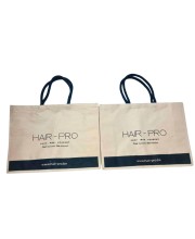 Jute Tote Bag – Reusable Eco-Friendly Shopping Bag with Soft Cotton Handles – Durable Large Burlap Tote for Groceries, Work, Beach, or Daily Use – Stylish Natural Fiber Bag