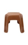 Durable Plastic Bath Stool | Multipurpose Lightweight Bathroom Stool for Daily Use | Strong Anti-Slip Stool for Home Kitchen Bathroom | Brown Color