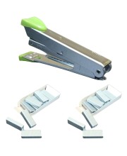 Hitech Sales Stapler(1) with Staples Set(2) | Compact Metal Stapler with Grip and Extra Staple Pins for Office, School, and Home Use