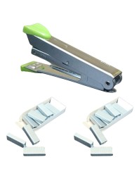 Hitech Sales Stapler(1) with Staples Set(2) | Compact Metal Stapler with Grip and Extra Staple Pins for Office, School, and Home Use