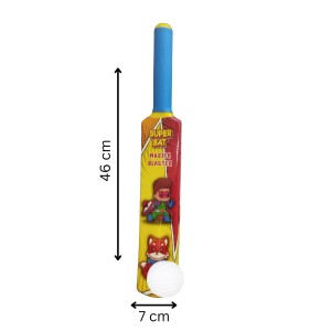 Kids Super Bat Master Blaster Cricket Set – 46cm Plastic Bat with Ball