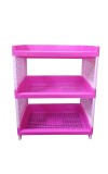 Plastic Multipurpose Storage Rack Self, Durable, Space-Saving, Adjustable, Versatile, Organizer