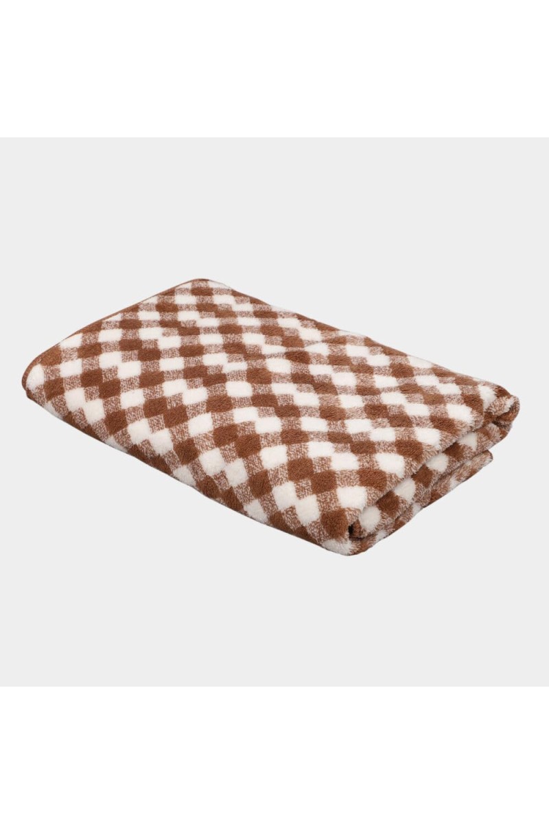 Home Beautiful 200 GSM Brown Microfiber Bath Towel - (M3100)