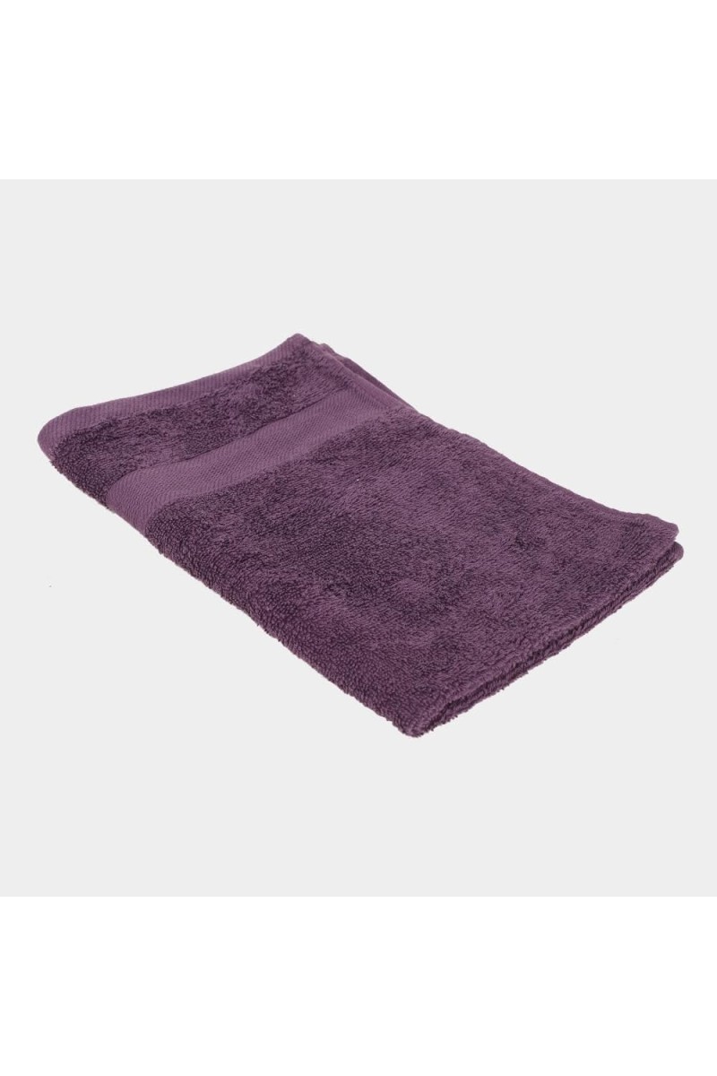Home Beautiful 400 GSM Purple Cotton Hand Towel - (M3255)
