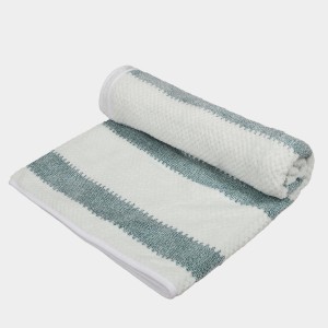 270 GSM Green Microfiber Bath Towel - (M3198)