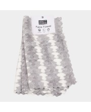 Home Beautiful 220 GSM Grey Polymide Face Towel - (M3141)