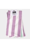 Home Beautiful 240 GSM Purple | Green Microfiber Face Towel - (M3242)