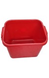 HiTechMart Red Plastic Storage Container with Lid – Durable, Multipurpose, Airtight & Stackable Bin for Home, Office, and Kitchen Organization