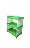 Plastic Multipurpose Storage Rack Self, Durable, Space-Saving, Adjustable, Versatile, Organizer (Green)