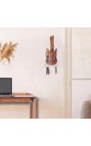 Wooden Guitar Shape Key Holder – Wall Mounted Decorative Key Hanger & Showpiece for Home Décor