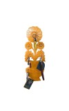 Wooden Flower Design Key Holder for Wall | Decorative Handcrafted Key Stand with Hooks for Home Entrance & Living Room (Flower Design)