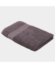 Home Beautiful 370 GSM Dark Grey Cotton Bath Towel - (M3159)
