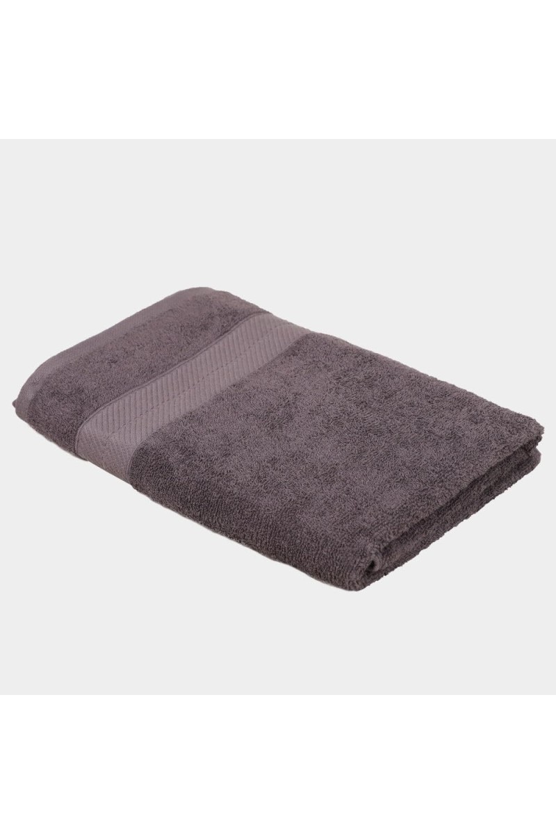 Home Beautiful 370 GSM Dark Grey Cotton Bath Towel - (M3159)