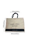 Jute Tote Bag – Reusable Eco-Friendly Shopping Bag with Soft Cotton Handles – Durable Large Burlap Tote for Groceries, Work, Beach, or Daily Use – Stylish Natural Fiber Bag