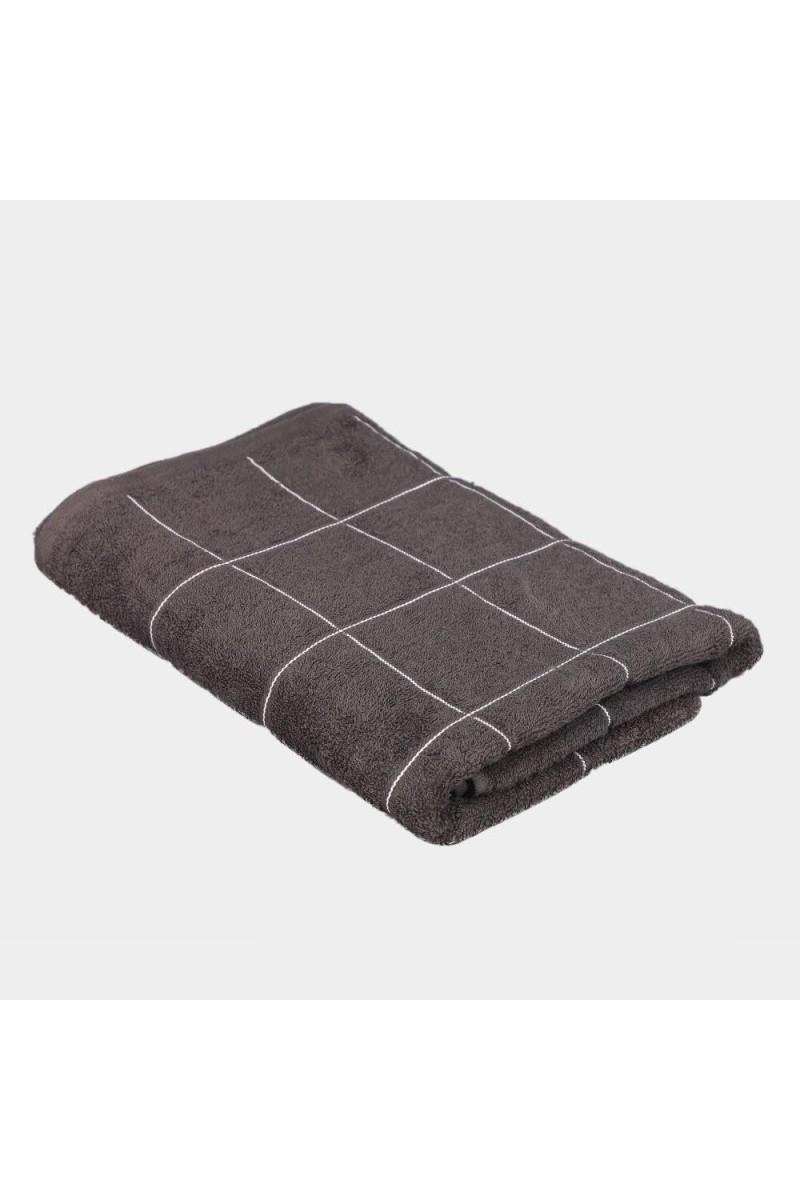 Home Beautiful 360 GSM Grey Cotton Bath Towel - (M3115)