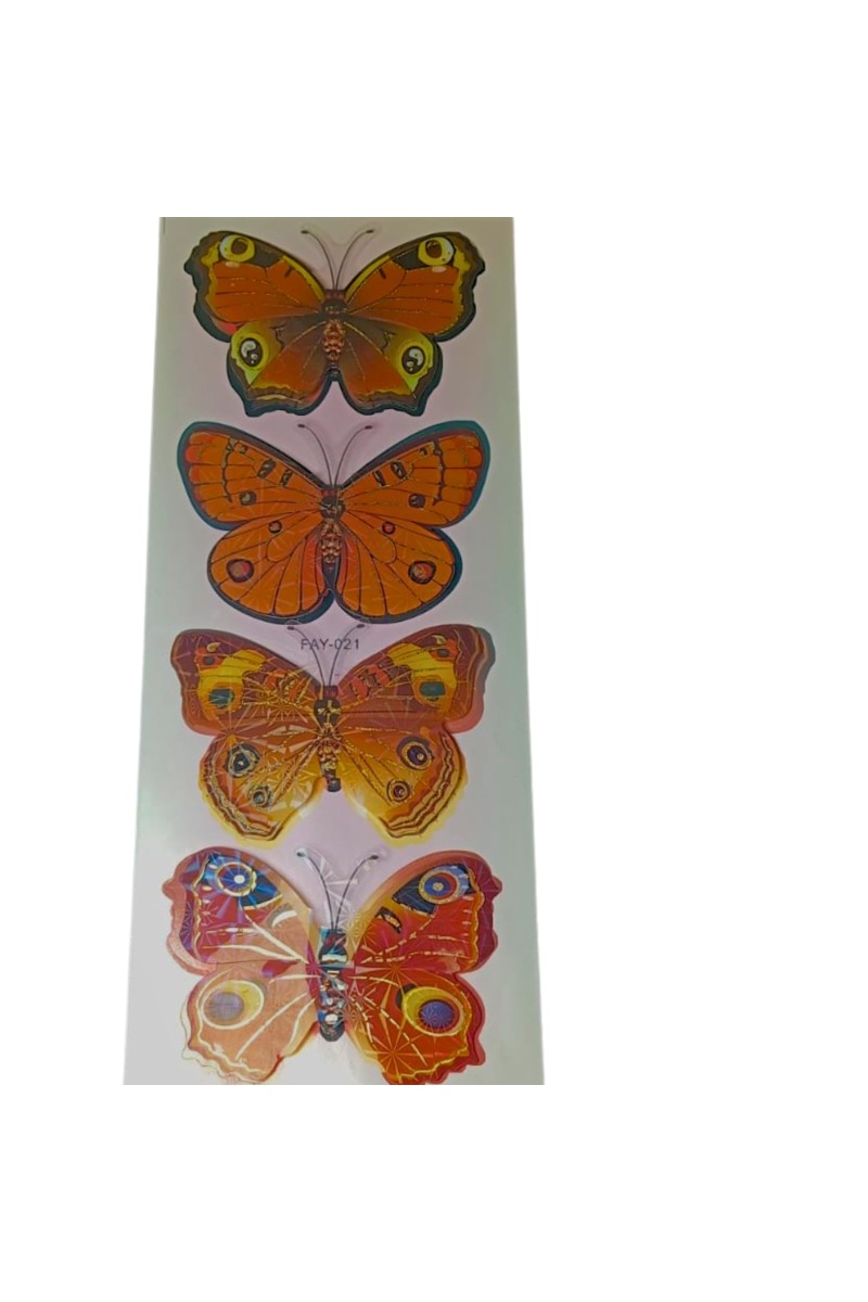 Decorative 8D Butterfly Wall Stickers – 24 PCS Realistic 3D Butterfly Decals for Bedroom, Living Room, Nursery, Home Decor – Removable, Waterproof, Easy to Apply (Multicolor) (1)