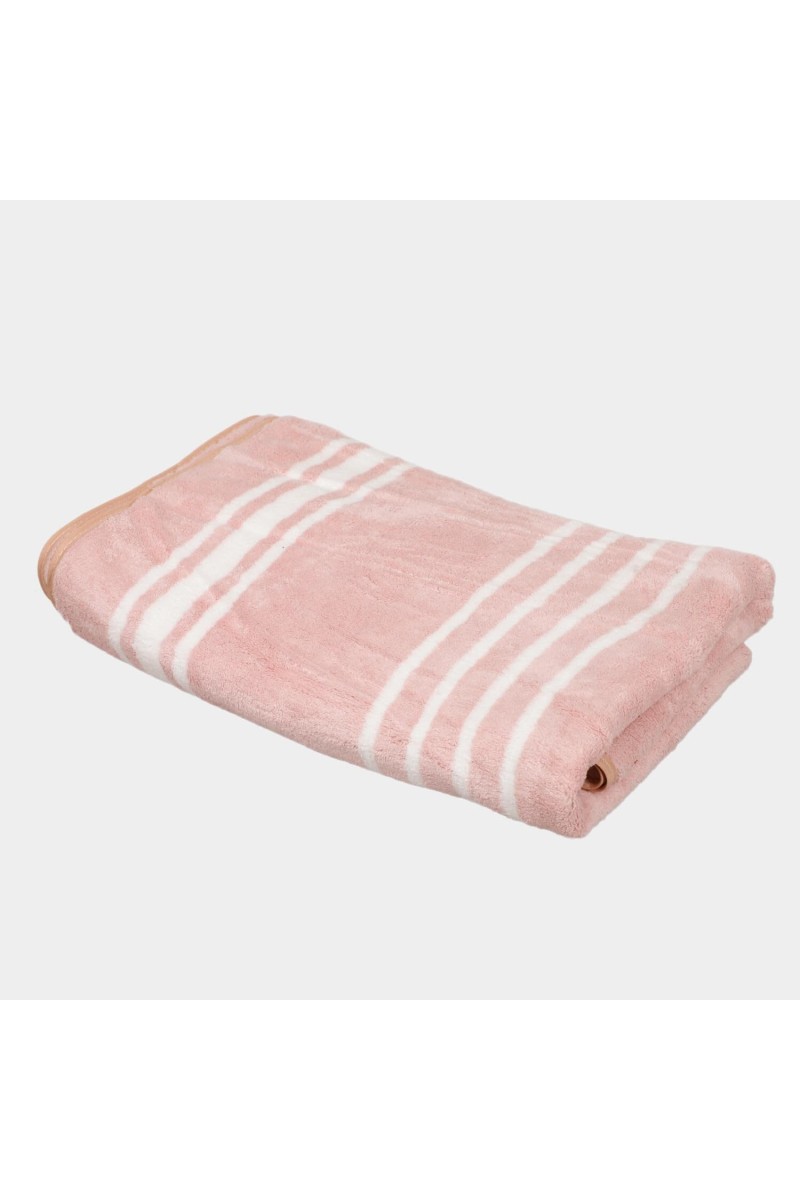 270 GSM Pink Microfiber Bath Towel - (M3196)