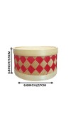 Handmade Storage Box with Lid | Traditional Woven Bamboo Container for Kitchen, Home Décor, Dry Snacks, jewleery Sweets, & Gifts | Eco-Friendly Round Bamboo Box (3.8/6.8)
