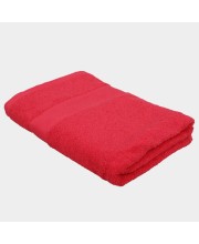 Home Beautiful 250 GSM Red Cotton Bath Towel - (M3133)