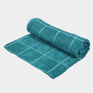 Home Beautiful 330 GSM Teal Blue Cotton Bath Towel - (M3095)