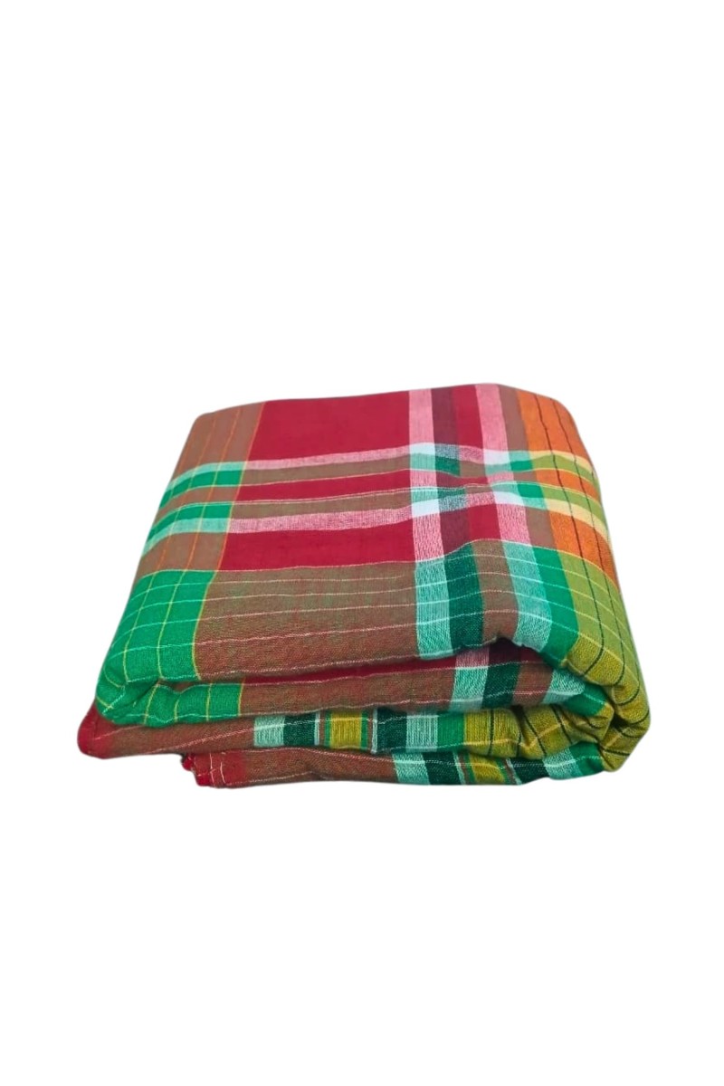 Cotton Traditional Gamcha Towel for Everyone 100% | Soft & Absorbent Multi-Color Checkered Bath Towel | Lightweight Quick Dry Cotton Gamcha