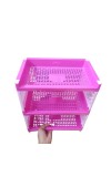 Plastic Multipurpose Storage Rack Self, Durable, Space-Saving, Adjustable, Versatile, Organizer