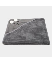 Home Beautiful 280 GSM Dark Grey Microfiber Baby Towel - (M3292)