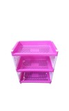 Plastic Multipurpose Storage Rack Self, Durable, Space-Saving, Adjustable, Versatile, Organizer
