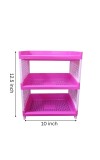 Plastic Multipurpose Storage Rack Self, Durable, Space-Saving, Adjustable, Versatile, Organizer