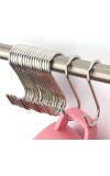 Stainless Steel S Shaped Hooks for Kitchen & Bathroom – Heavy Duty Rust Resistant Hanging Hooks for Utensils, Pots, Clothes & Accessories (Set of 8). (8)