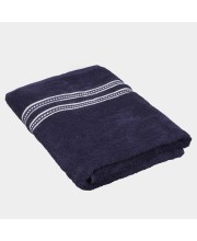 Home Beautiful 350 GSM Navy Blue Cotton Bath Towel - (M3079)