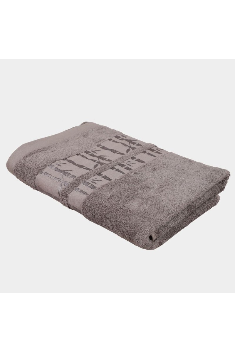 Home Beautiful 250 GSM Grey Cotton Bath Towel - (M3136)