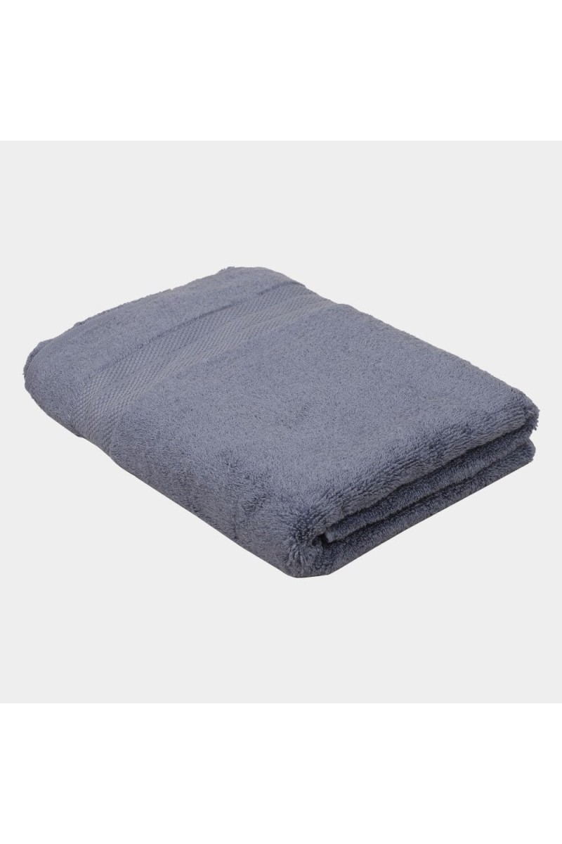 Home Beautiful 400 GSM Blue Cotton Bath Towel - (M3143)