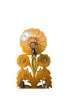 Wooden Flower Design Key Holder for Wall | Decorative Handcrafted Key Stand with Hooks for Home Entrance & Living Room (Flower Design)