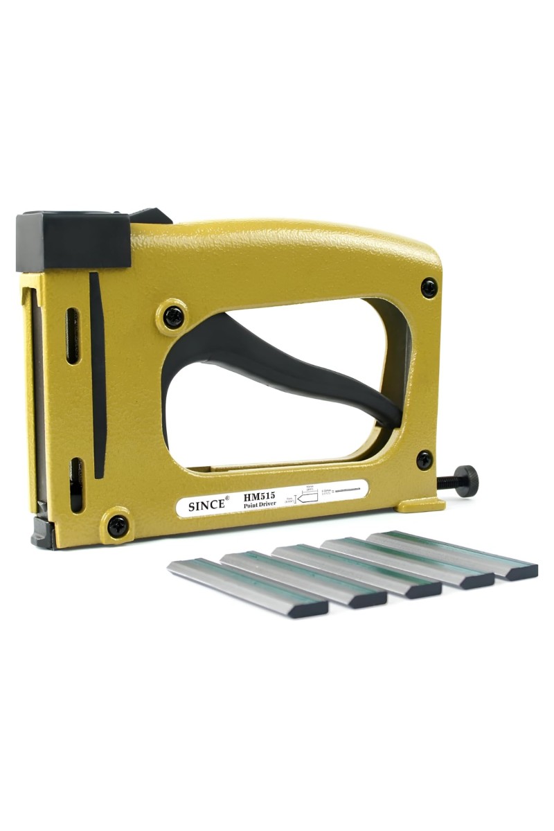 HiTechMart HM515 Point Driver – Manual Framing Tool with 5 PCS Flexible Points, 15mm (5/8'') – Flex Point Tacker for Picture Framing, DIY, and Household Use – Secure Flexible & Rigid Frames