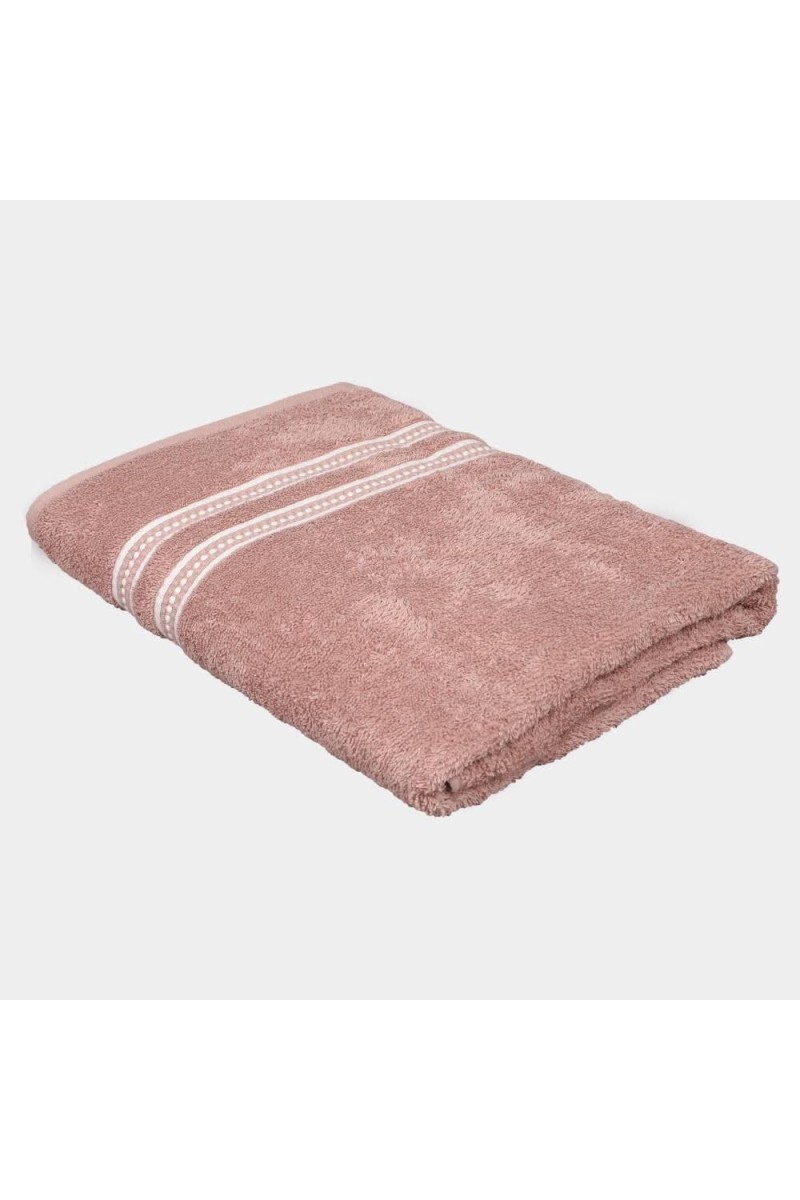 Home Beautiful 350 GSM Pink Cotton Bath Towel - (M3081)