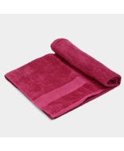 Home Beautiful 400 GSM Maroon Cotton Bath Towel - (M3271)