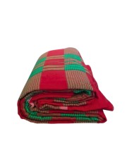 Cotton Gamcha for Everyone– Traditional Multicolor Checkered Bath Towel | Soft Absorbent Gamchha for Bath,Travel & Daily Use (Red & Green)