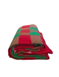 Cotton Gamcha for Everyone– Traditional Multicolor Checkered Bath Towel | Soft Absorbent Gamchha for Bath,Travel & Daily Use (Red & Green)